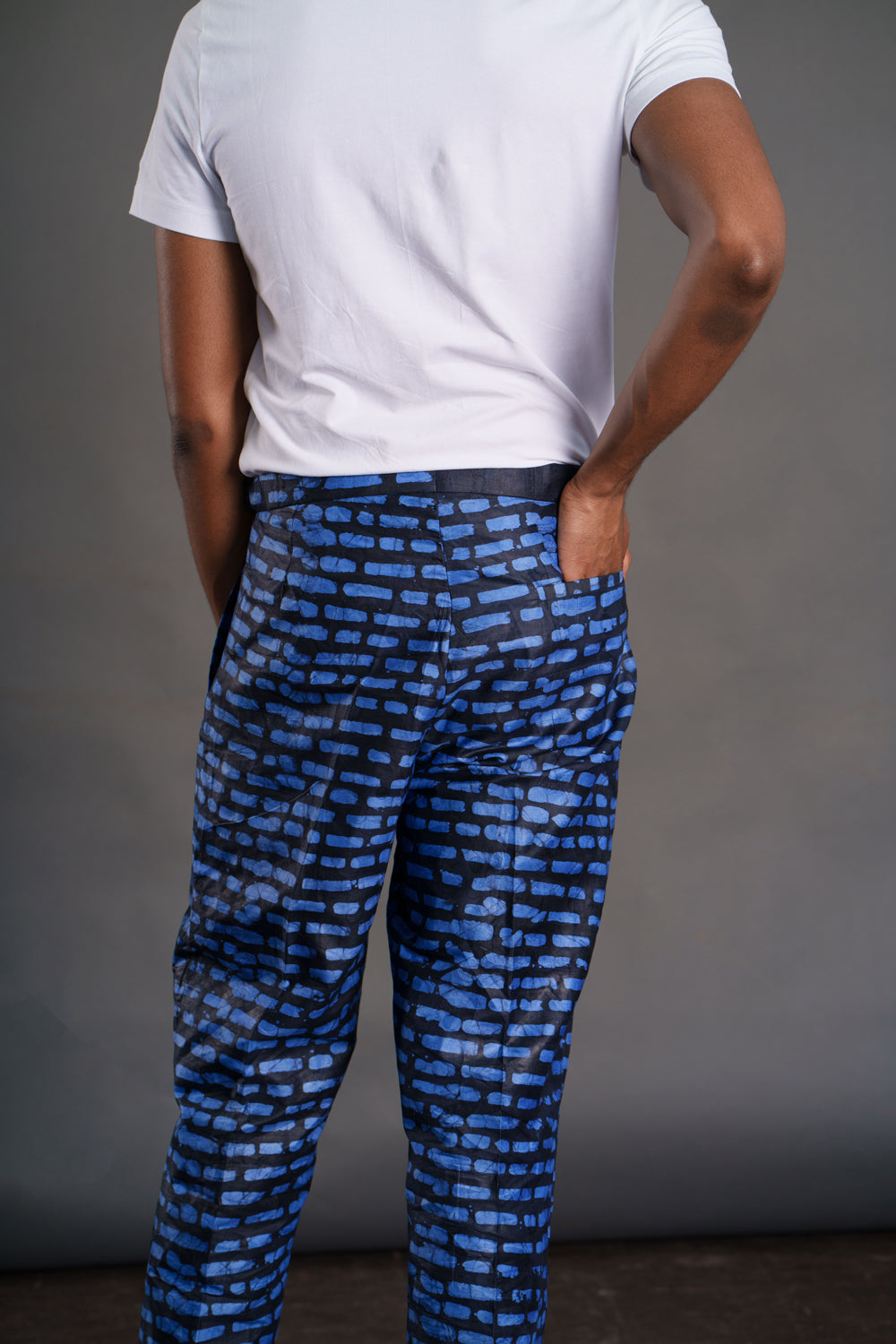 Adire Pants in Royal Blue